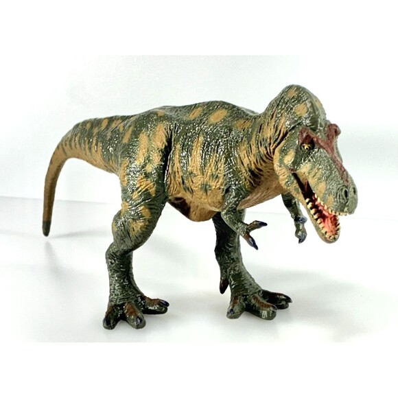 Battat Tyrannosaurus T-Rex Dinosaur Green and Tan Collectible Toy Figure - Picture 2 of 10